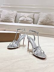 Christian Louboutin silver high-heeled sandals - 1