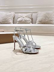 Christian Louboutin silver high-heeled sandals - 3