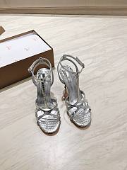 Christian Louboutin silver high-heeled sandals - 2