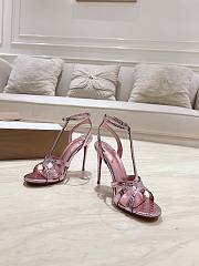 Christian Louboutin pink high-heeled sandals - 1