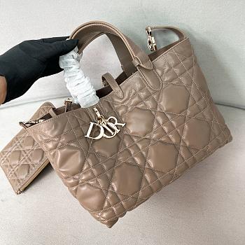 DIOR Toujours series medium size M2821 lava brown 28.5X19X21.5cm