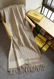 Fendi Roman cape two-tone beige scaft - 2