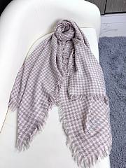 Dior houndstooth shawl pink scarf - 1