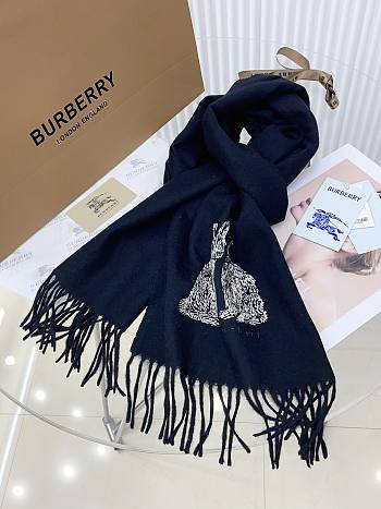 Burberry dark blue scaft 32*180cm