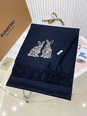 Burberry dark blue scaft 32*180cm - 3