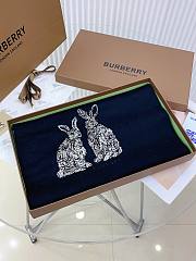 Burberry dark blue scaft 32*180cm - 2