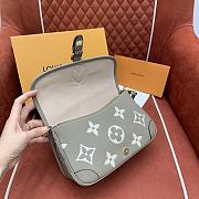 LV Elephant Grey Baguette Bag 24 x 15 x 9cm - 4