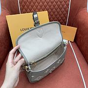 LV Elephant Grey Baguette Bag 24 x 15 x 9cm - 2