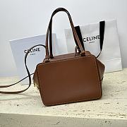 CELINE FOLDED CUBE BROWN BAG IN SMOOTH CALFSKIN LEATHER 20 x 15 x 13CM - 5