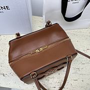 CELINE FOLDED CUBE BROWN BAG IN SMOOTH CALFSKIN LEATHER 20 x 15 x 13CM - 3