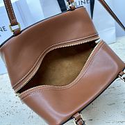 CELINE FOLDED CUBE BROWN BAG IN SMOOTH CALFSKIN LEATHER 20 x 15 x 13CM - 2