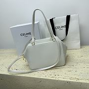 CELINE FOLDED CUBE WHITE BAG IN SMOOTH CALFSKIN LEATHER 20 x 15 x 13CM - 5