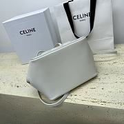 CELINE FOLDED CUBE WHITE BAG IN SMOOTH CALFSKIN LEATHER 20 x 15 x 13CM - 4