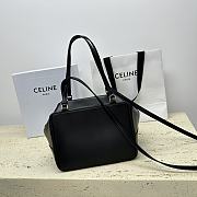 CELINE FOLDED CUBE BLACK BAG IN SMOOTH CALFSKIN LEATHER 20 x 15 x 13CM - 4