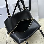 CELINE FOLDED CUBE BLACK BAG IN SMOOTH CALFSKIN LEATHER 20 x 15 x 13CM - 3