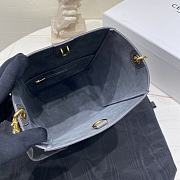 Celine Small Soft Grained Cowhide Leather Gray Bucket Bag 18 x 25 x 12 cm - 3