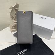 Celine Small Soft Grained Cowhide Leather Gray Bucket Bag 18 x 25 x 12 cm - 2