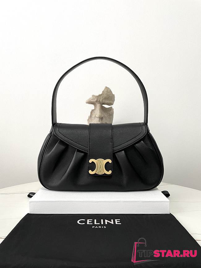 CELINE POLLY BLACK BAG 33×19×9cm - 1