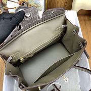 Hermes Birkin Touch 25 Togo Elephant Grey Bag 25cm - 5