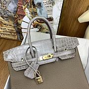 Hermes Birkin Touch 25 Togo Elephant Grey Bag 25cm - 3