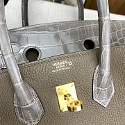 Hermes Birkin Touch 25 Togo Elephant Grey Bag 25cm - 4