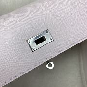 Hermes kelly to go Epsom 09 fantasy purple powder silver buckle 20x11.5x2.5cm - 5