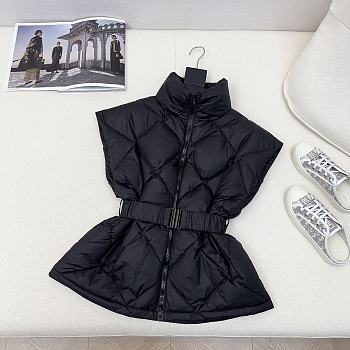 Dior diamond pattern down vest 