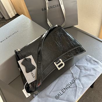 Balenciaga Hourglass Sliver Crossbody Bag Lisa Model 29cm