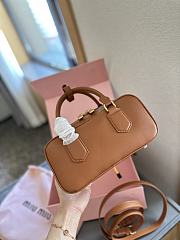 Miumiu Bowling briefcase Brown Bag 22*11cm  - 3