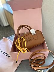 Miumiu Bowling briefcase Brown Bag 22*11cm  - 2