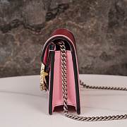 Gucci Dionysus Leather Mini Bag Red Pink 16.5*10*4cm - 6