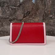 Gucci Dionysus Leather Mini Bag Red Pink 16.5*10*4cm - 2