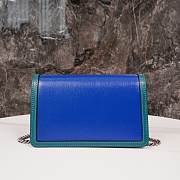 Gucci Dionysus Leather Mini Bag Sapphire Blue 16.5*10*4cm - 4