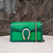 Gucci Dionysus Leather Mini Bag Emerald Green 16.5*10*4cm  - 1