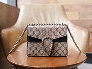 Gucci Dionysus Canvas Shoulder Bag Black 20*15.5*5cm  - 1