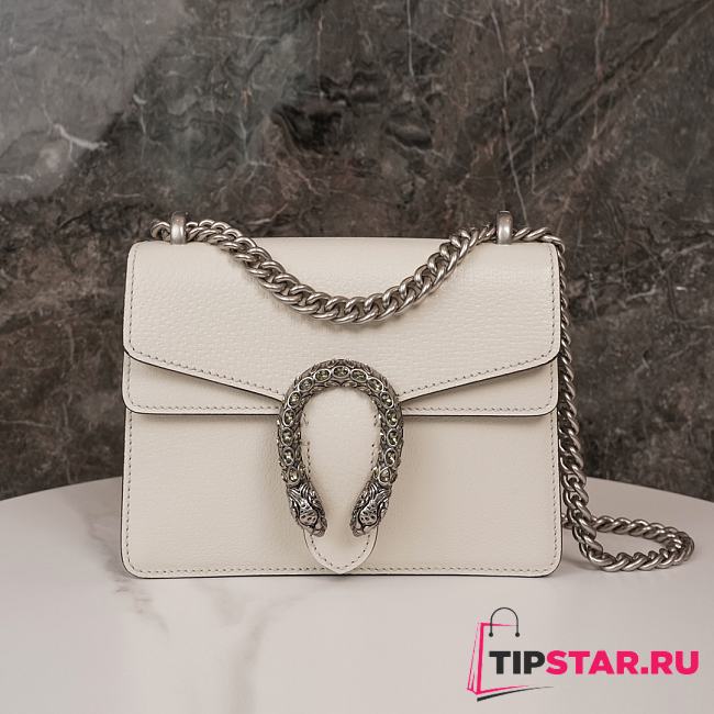 Gucci Dionysus Mini White Bag 20*15.5*5cm - 1