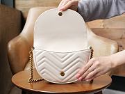 GG Marmont Chain Mini Bag White 20*15*4cm - 4