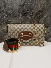 GG Envelope and Chain Brown 26*16*4cm  - 1