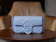 GG Marmont Macaron Super Mini Light Blue 16.5*10*5cm - 1