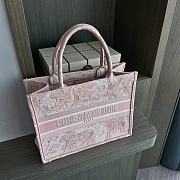 Dior Book Tote Shopping Bag Pink Tiger Medium 36.5cm  - 5