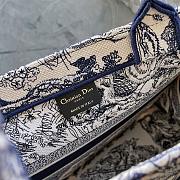  Dior Book Tote Shopping Bag Blue Tiger Medium 36.5cm - 4