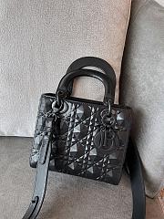 Dior Diana bag Lady Frosted Diamond Black 20cm   - 1