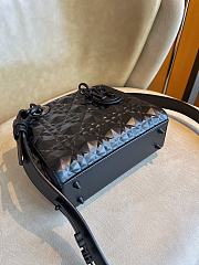 Dior Diana bag Lady Frosted Diamond Black 20cm   - 4