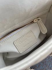 Dior Lady 17cm Pure White Bag  - 6