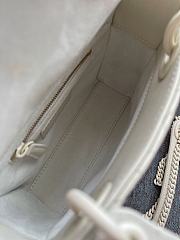 Dior Lady 17cm Pure White Bag  - 5