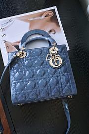 Dior Lady 5-grid Haze Blue 24cm - 1