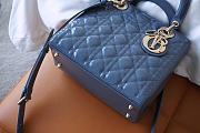 Dior Lady 5-grid Haze Blue 24cm - 5