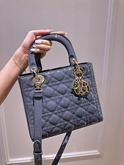 Dior Lady 5-grid Haze Blue 24cm - 2