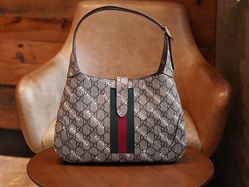 Gucci & Balenciaga The Hacker Project Small Gucci Jackie 1961 Beige 28*19*4.5cm