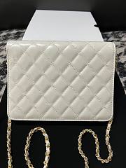 CHANEL Chain Clutch OffWhite Bag 19CM - 3